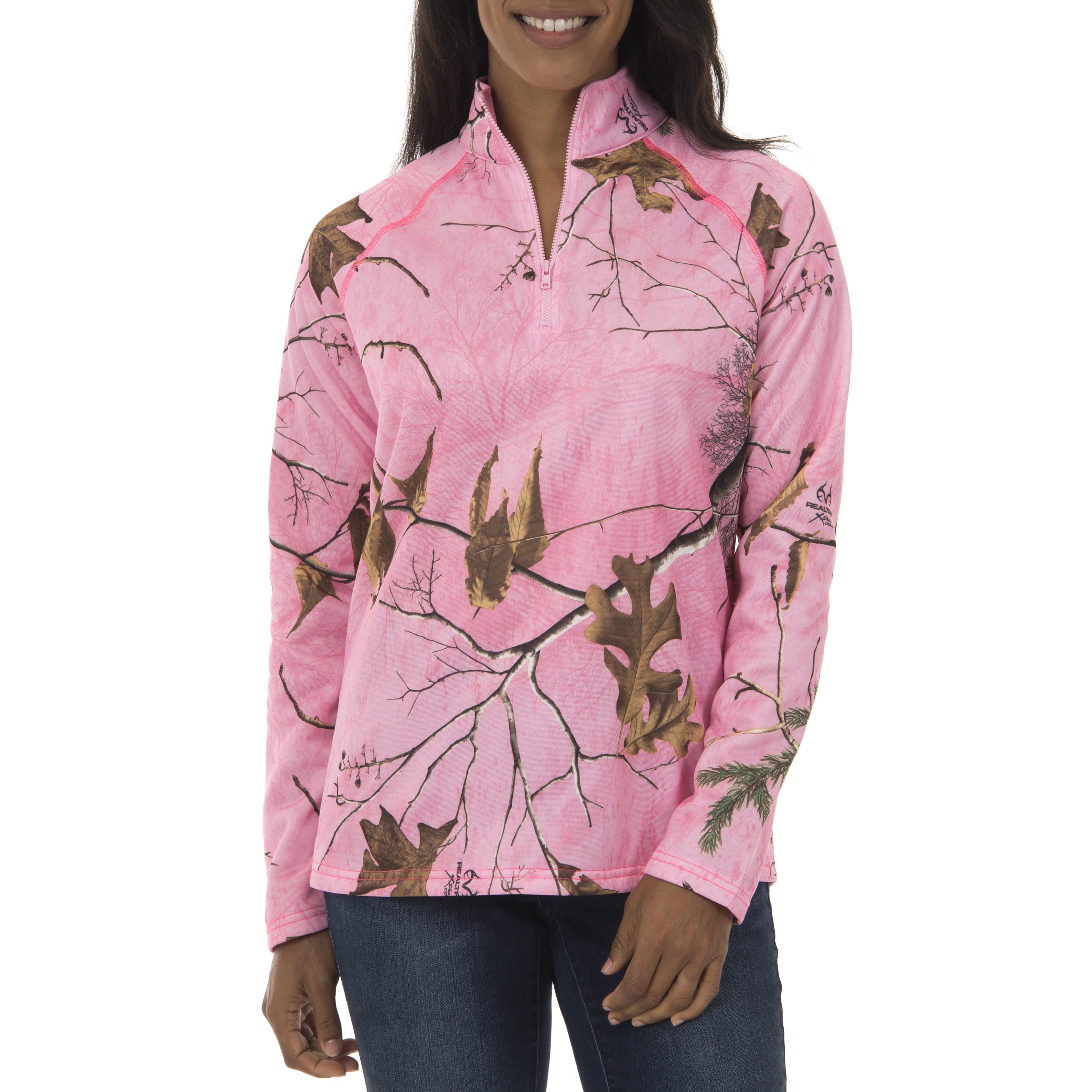 Realtree Women's Fleece Performance Camo 1/4 Zip Jacket