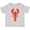 AC-Heather Grey, variant on Lobster Cute Ocean Creature Boys or Girls Toddler T-Shirt