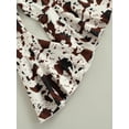 thumbnail image 6 of Bmnmsl Kid Long Ruffle Sleeve A-Lined Tops Wide-Leg Dye Trousers Scarf, 6 of 6