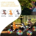 thumbnail image 3 of Spencer 3 Pack 3D Animal Riding Bike Windmill, Cat Dog On Bicycle Wind Spinners Garden Pinwheels Decor with Stake for Home Yard Lawn Patio Decoration, 3 of 10