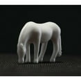 thumbnail image 3 of 12 Zodiac Horse Figurine Statue Statues 2.3" Chinese White Porcelain Ceramics, 3 of 6