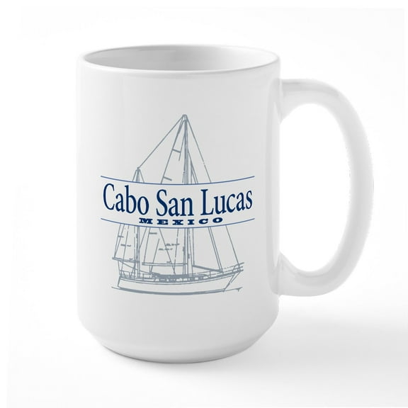 CafePress - Cabo San Lucas Large Mug - 15 oz Ceramic Large White Novelty Mug