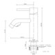 thumbnail image 2 of 2023 - Brass Bathroom Basin Mixer Tap, Single Lever Basin Faucet With Water Inlet Hose, Brushed Gold-D, 2 of 5