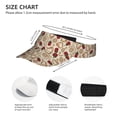 thumbnail image 2 of KLL Sport Sun Visor Hats Ball Caps Empty Top Baseball Sun Cap for Men Women-Valentine'S Day Rose, 2 of 6