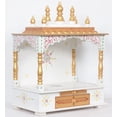 thumbnail image 5 of Wooden Temple For Home White / Beautiful Handcrafted Rajisthani Mandir For Home And Office / Wall Hanging And Table Top Mandir / Pooja Ghar, 5 of 5