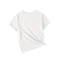 thumbnail image 2 of Girls' "Welcome Back to School" Graphic T-Shirt - 100% Cotton Casual Short Sleeve Round Neck Tee with apple & Pencil Design, Lightweight Summer Top for Back to School, Cute T Shirts, 2 of 7