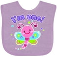 thumbnail image 3 of Inktastic I'm One- Dragonfly First Birthday Girls Baby Bib, 3 of 4