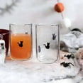 thumbnail image 2 of Bubble DOF Glass Cat 16 oz Halloween Old Fashioned Tumbler 1pc, 2 of 4