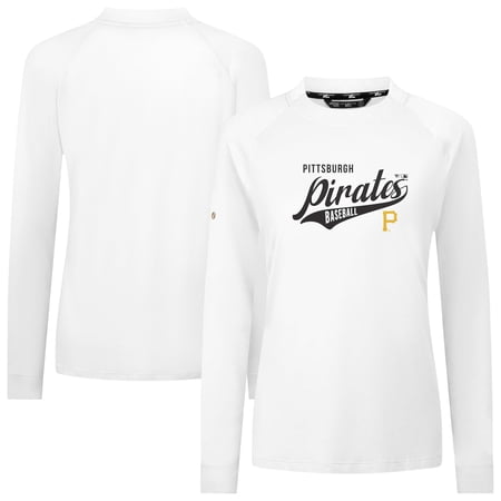 Women s Levelwear White Pittsburgh Pirates Slender Glide T-Shirt
