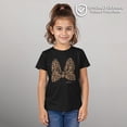 thumbnail image 2 of Girl's Mickey & Friends Mickey & Minnie Mouse Cheetah Print Bow Signature Graphic Tee Black X Large, 2 of 8