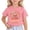 Pink, variant on ibiyuan Shirts for Girls 7-8 Short Sleeve Girls T-Shirts Graphic Print Toddler Girl Tops 2t Round Neck Tee Casual Party Gift Summer Tee Tops,5-6 Years