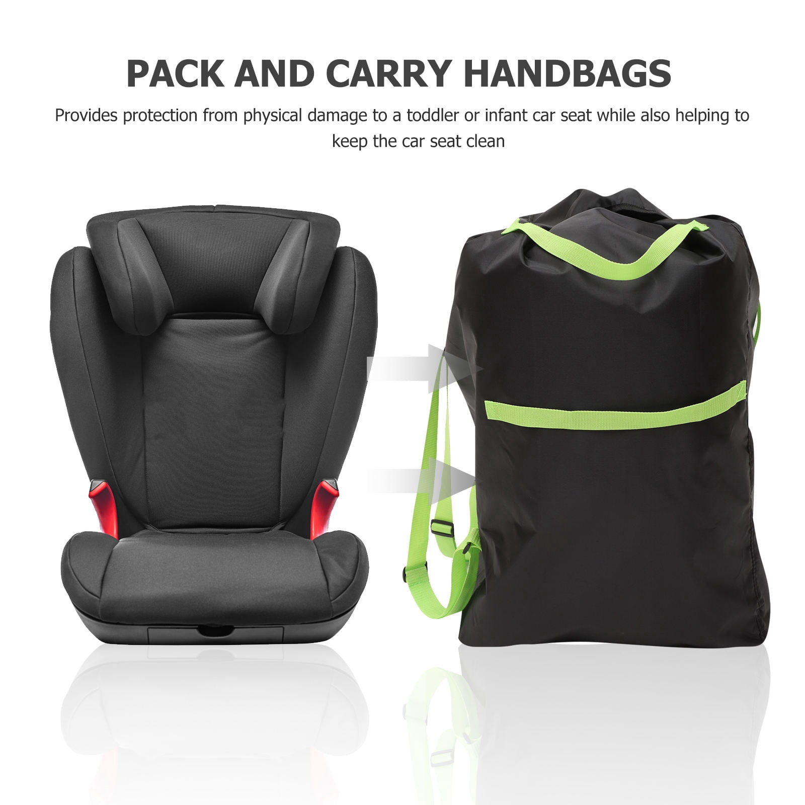 DINHEAROM Travel Stroller Bag with Shoulder Straps and Seam Technology, 47.16 x 23.97 x 18.08 inches, 1 Pack