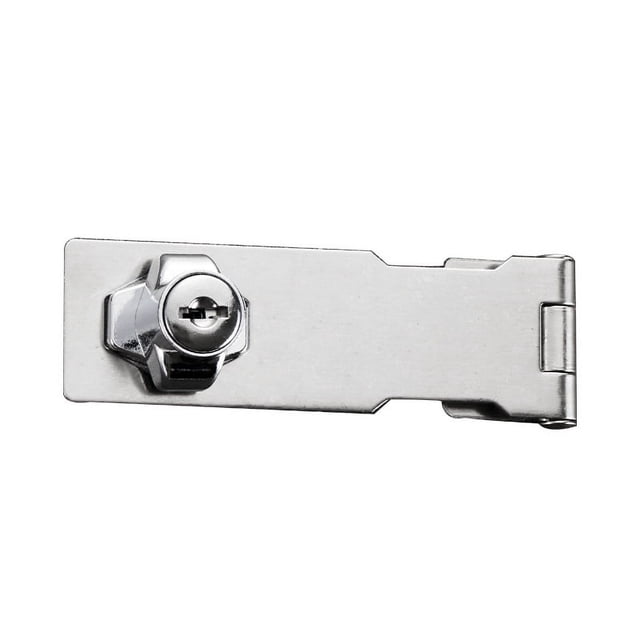 2 cerraduras de cerrojo con llave, perilla giratoria de 4 pulgadas, cerrojo de bloqueo con llave, pestillos de seguridad de metal con llave diferente para puertas pequeñas, gabinetes