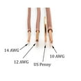 thumbnail image 4 of 10 Feet (3 Meter) - Insulated Solid Copper THHN / THWN Wire - 10 AWG, Wire is Made in the USA, Residential, Commerical, Industrial, Grounding, Electrical rated for 600 Volts - In Brown, 4 of 9