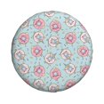 thumbnail image 4 of Spare Tire Cover, Funny Cartoon Donut Print Wheel Cover Tire Covers For Trailers Car Truck Camper Universal Tire Covering Fits Diameter14"-17", 4 of 4