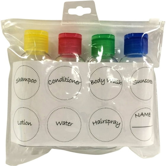 iGo GrabNGo Travel Bottles, 3 oz, 4 ct