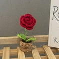 thumbnail image 4 of Finished Hand Woven Crochet Flower Non Braking Non Fading Crochet Flower for Table Home and Car Decoration, 4 of 6