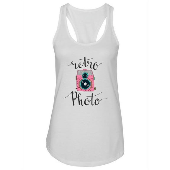 Retro Photo Vintage Camera. Tank Women -Image by Shutterstock, Female XX-Large