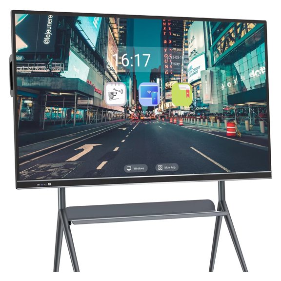 JYXOIHUB 86" 2160p Smart Board, Interactive Whiteboard Multi Touch Screen, All-in-One Computer for Classroom & Conference(Include Wall Mount)