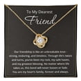 thumbnail image 5 of To My Friend Necklace for Women Friendship Necklace The Knot Of Bestie Jewelry BFF Gift Love Knot Pendant, 5 of 7