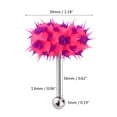 thumbnail image 3 of Stainless Steel Vibrating Tongue Ring 3 Types Barbell, Body Piercing Jewelry with Stimulating Silicone Wrap for Individuality, 3 of 7