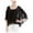 black, variant on Max Studio London Womens Sheer Batwing-Sleeve Pullover Blouse, Black, Small