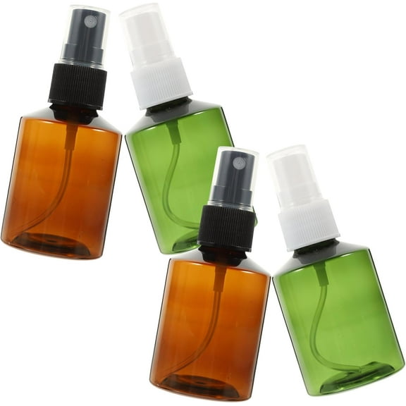 Waqn 50ml Refillable Spray Bottles Small Plastic Fine Mist Spray Bottles for Home Travel and Personal Care Dark and Nozzle Options A417