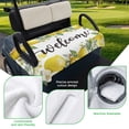 thumbnail image 5 of Golf Cart Seat Covers for 2 Seater,Summer Lemon Microfiber Cart Seat Towel Blanket,Spring Yellow Fruits Green Leaf Plant Absorbent Breathable Non Slip Bench Seats Protector for Golf Course 51"x31", 5 of 9