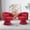 Red_Teddy, variant on Wiilayok Swivel Accent Chair Set of 2,Comfy Teddy Upholstered 360° Barrel Chair,Modern Swivel Lounge Sofa Armchair for Living Room,Reading Bedroom,Office,Red