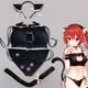 thumbnail image 3 of Conjunto de lencería para mujer Kitten Keyhole Cute Sexy Outfit Oreja de gato pelo aro cola de gato - Negro Zhivalor  CPB-SSW2276-3, 3 of 5