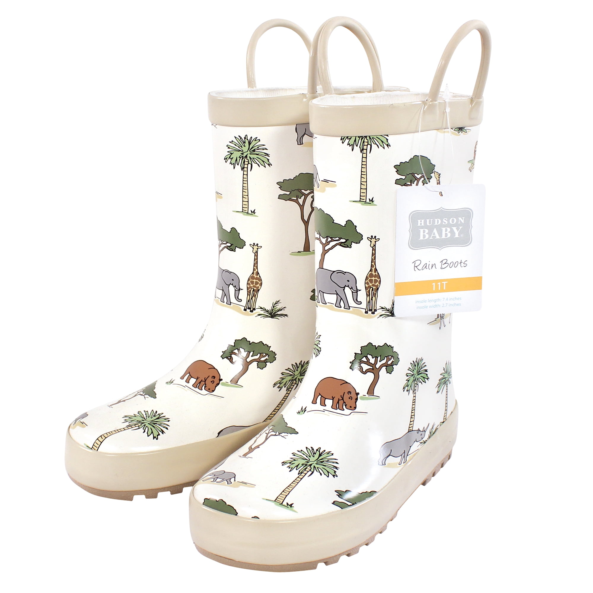 Hudson Baby Rain Boots, Going On Safari, 9 Toddler