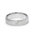 thumbnail image 2 of Mens Diamond Solitaire 14K White Gold Wedding Ring Band, 2 of 2