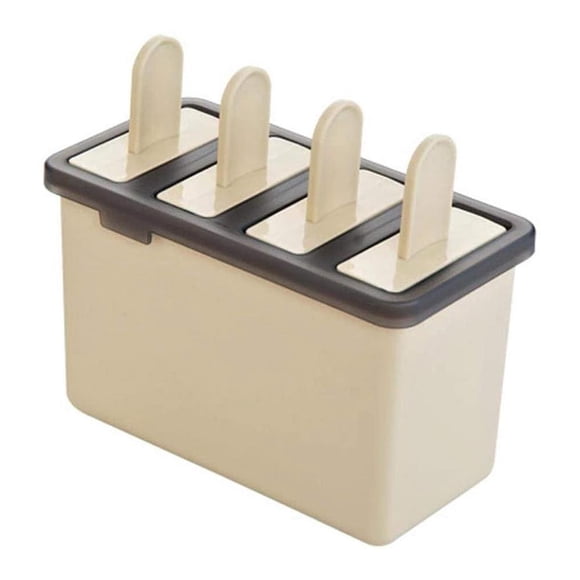 tredstone Moule à Popsicle 4 Cavités Réutilisable pour Crème Glacée DIY Yogourt Fournitures de Cuisine