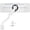 White, variant on VIVO White Single Pneumatic Monitor Desk Mount, Fits Ultrawides up to 49"