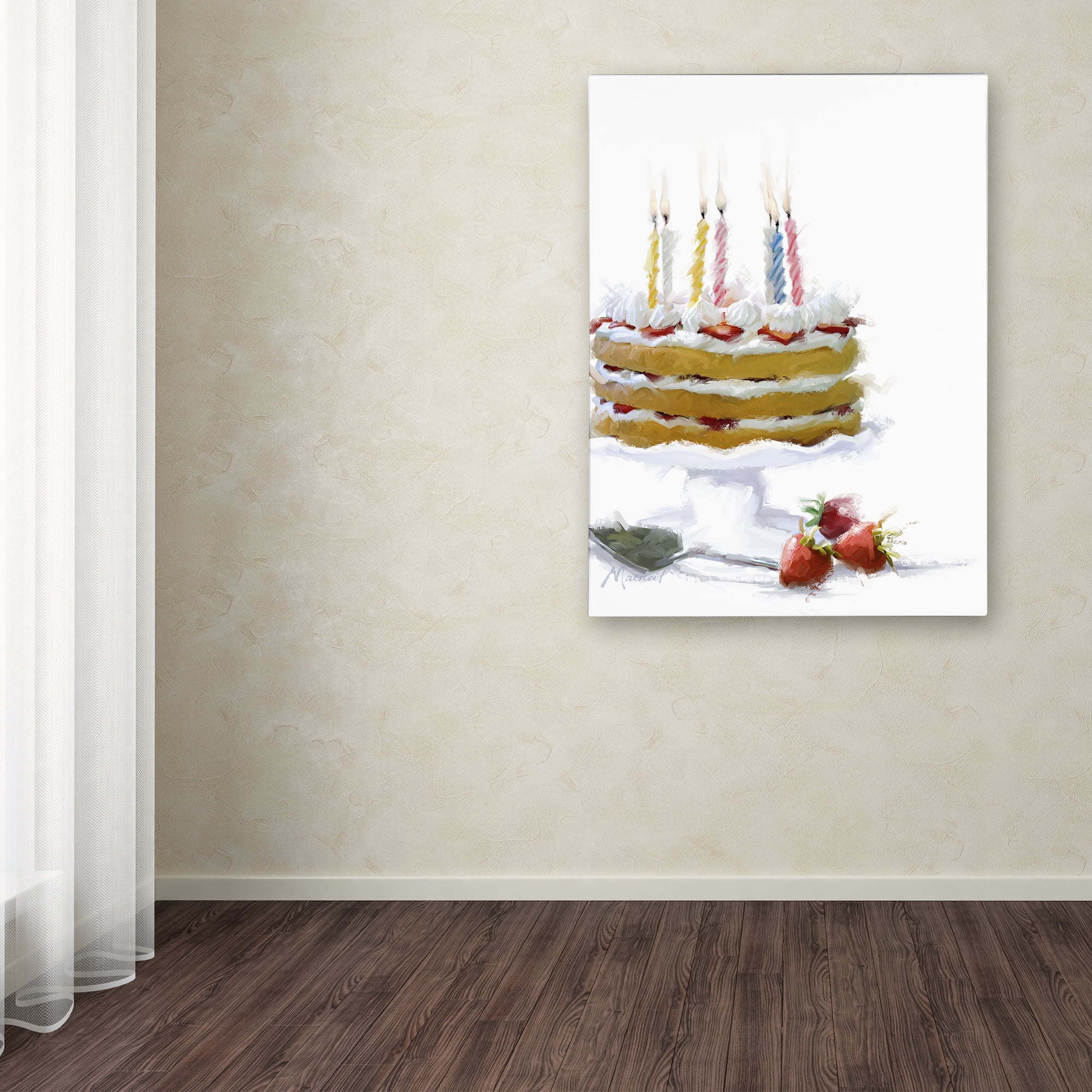 Trademark Fine Art 'Birthday Cake' Canvas Art by The Macneil Studio