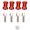 Red, variant on NFTIGB 4PCS Aluminium Alloy 20mm Extension Connector 12mm Wheel Hub Hex Drive Adapter for 1/10 RC Drift Car Crawler Silver (0.79 inches / 20 mm)[cite: 1]