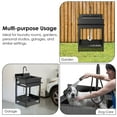 thumbnail image 5 of 26 Inch Utility Sink, 304 Stainless Steel Sink Free Standing Sink with Cold and Hot Water Pull-out Faucet, Heavy Duty Laundry Sinks for Workshop, Laundry Room, Garage, Greenhouse, Pet Care 26x20 In, 5 of 7