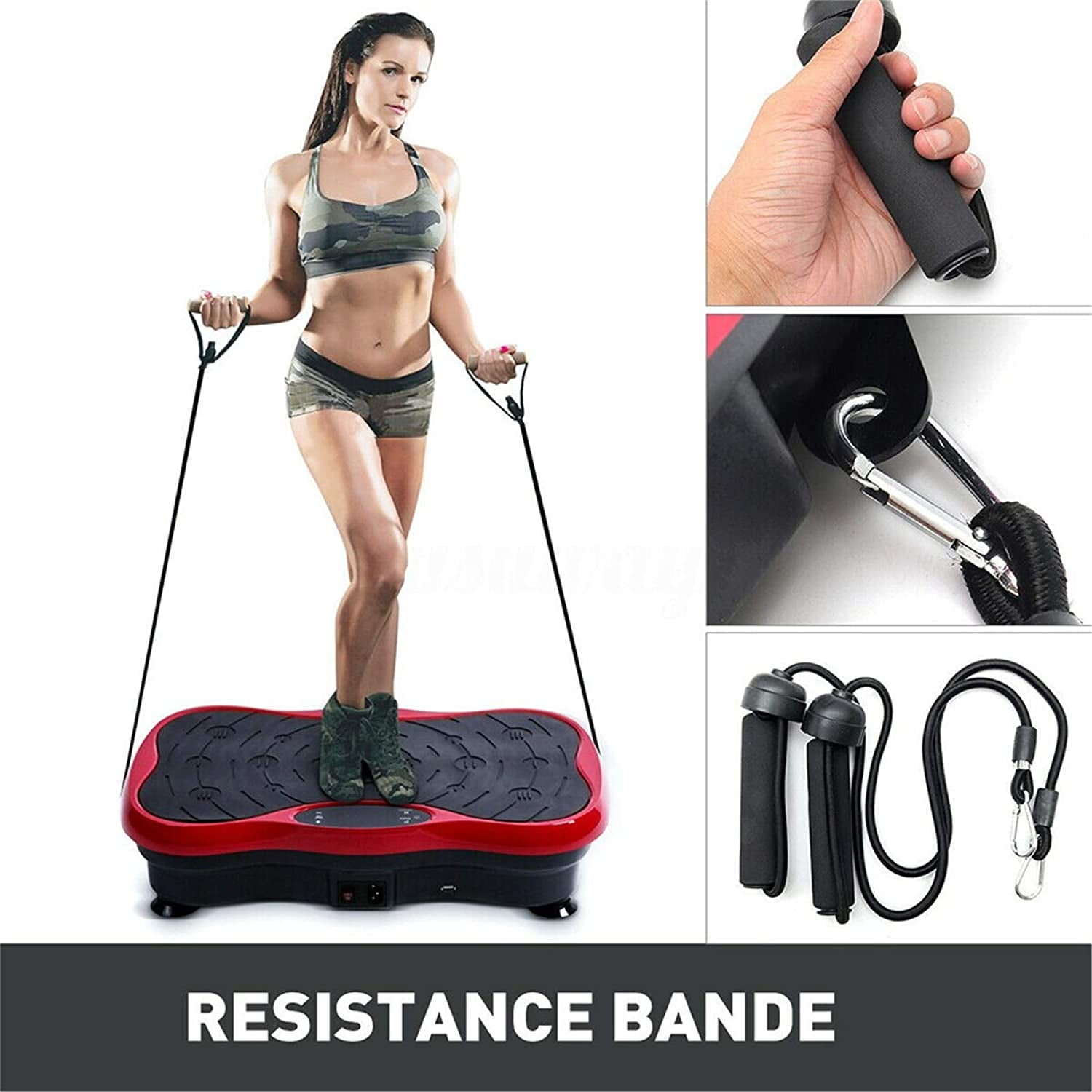 Vibration Plate Exercise Machine Whole Body Workout Power Vibrate Fitness  Platform Vibrating Machine Exercise Board for Weight Loss Shaping Toning