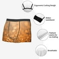 thumbnail image 6 of Disketp Sparkling Orange And Black Men'S Boxer Briefs,Soft And Breathable Cotton Underwear With Comfortflex Waistband, 6 of 9