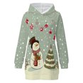 thumbnail image 4 of Vestidos de Navidad Para Mujer Moda Casual Manga Corta Cuello Redondo Sólido Ahueca Hacia Fuera Maxi Vestido Largo Suelto Odeerbi ODB198799, 4 of 5