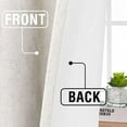 thumbnail image 6 of H.VERSAILTEX Contemporary Faux Linen 100% Blackout Back Tab/Rod Pocket/Hook Belt Thermal Insulated Curtain Sets for Bedroom, 2 Panels, 52"x 84", Ivory, 6 of 6