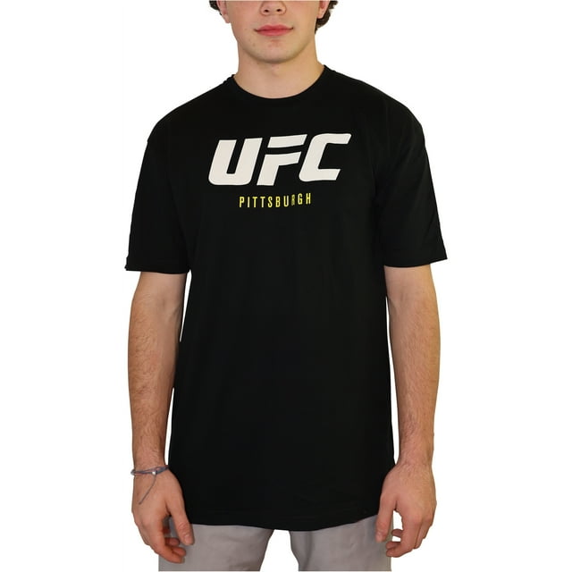 Camiseta gráfica UFC Rockhold Vs Branch para hombre color negro extragrande