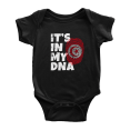 thumbnail image 1 of It's In My DNA Tunisian Flag Country Pride Cute Baby Bodysuit, 1 of 5