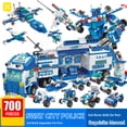 thumbnail image 2 of 700 piezas de bloques de construcción de automóviles del Departamento de Policía de Patrulla de la Ciudad, figuras de acción inspiradas en camiones, juguetes para niños, regalo para niños, 2 of 4