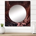 thumbnail image 1 of Designart "Core Of The Rose Chrome Maze I" Abstract Landscape Square Mirror For Wall Decor - Large Red Square Printed Wall Mirror Art - Square Modern Mirror - Wall Mounted Square Large Mirror, 1 of 5