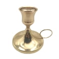 thumbnail image 2 of Small Handheld Metal Candleholder for Home Decor and Table Centerpiece, 2 of 6