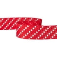thumbnail image 4 of Red and White Diagonal Hearts Valentine's Day Wired Craft Ribbon 2.5" x 10 Yards, 4 of 6
