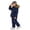 Blue, variant on ATOGUTA Girls Snowsuit Hoodeed Waterproof Snow-proof Outdoor Sports Daily Winter Warm Ski Set Blue