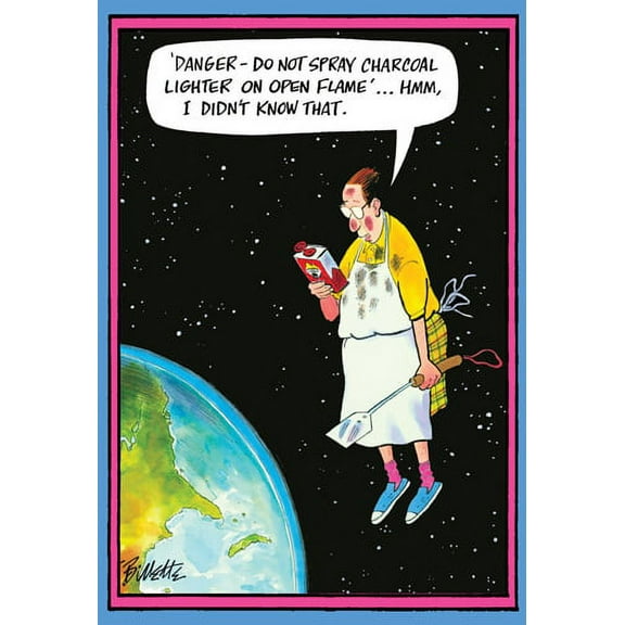 Nobleworks Spray Charcoal Lighter Funny / Humorous Father's Day Card