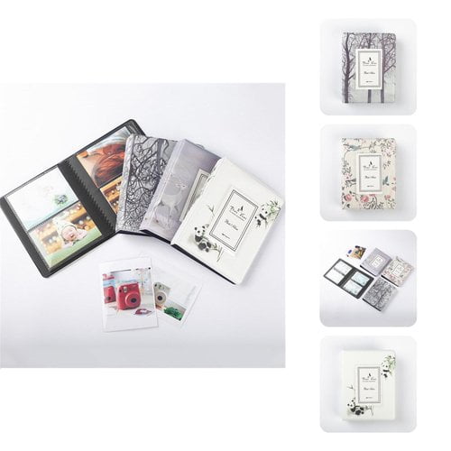 Photo Album High Capacity Dust-proof Inserted Type 64 Pockets 3 Inch Picture Storage Book for Home
